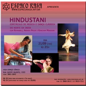 Hindustani - espetáculo de Kathak e música